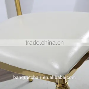 Mid Century Modern Design Stainless Steel Chair Stainless Steel Banquet Chair thumbnail-6