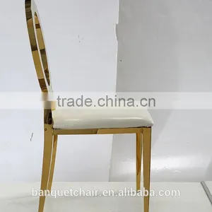 European Fashion Modern Stainless Steel Dining Chair for Sale thumbnail-4