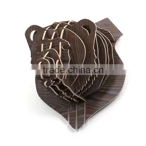 ECO-Friendly & Recyclable Cardboard Bear Head Home Decoration Use Arts thumbnail-1