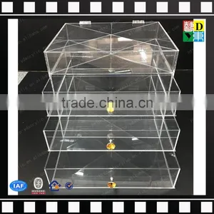 2016 Handmade Acrylic Makeup Organizer ,plexiglass Display Box,luite Drawer Box thumbnail-1