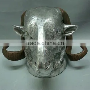 Animal Decoration Goat Metal Head,Handmade Decorative Goat Head thumbnail-1