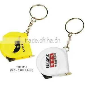 Wholesale Custom Logo Printed Plastic Tape Measure Keychain thumbnail-1