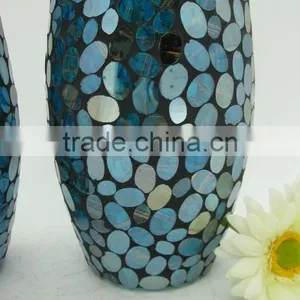 Custom Silver Glass Mosaic Goblet thumbnail-3