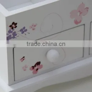 White Wooden Jewelry Box thumbnail-5
