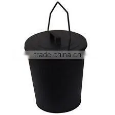 Black Coal Hod/fire Tools/BBQ Wood Collector/Portable High Quality Ash/Ice/coal Bucket/pails With Lid thumbnail-1