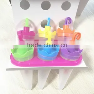 Hotsale Umbrella Shape Plastic Popsicle Mold/handmade Ice Cube Tray thumbnail-2