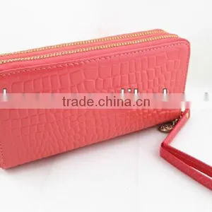 Ladies' Croco Fashion PU Leather Wallet thumbnail-1