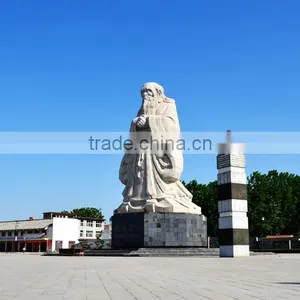 Outdoor Decoration High Quality Chinese Stone Garden Statue fo Lao zi thumbnail-5