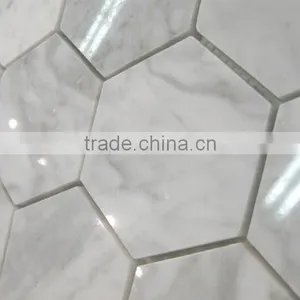 MM-CV242 Cheap Floor Decor Stone Natural Hexagon Marble Mosaics and Tiles thumbnail-2