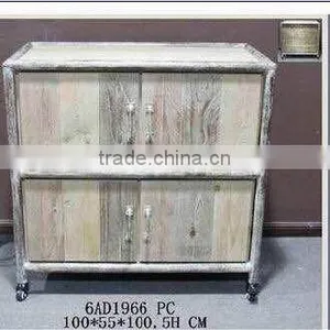 New Solid Wood Vintage Cafe Western Restaurant Table and Chairs Combination Display Rack thumbnail-5