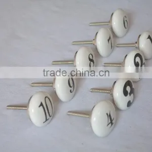 Latest Design Hand Painted Numeric Kitchen Cabinet Knobs thumbnail-3