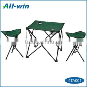 Foldable Camping Table With Stools for Outdoor Use, a Set of Table and Stools for Camping thumbnail-1