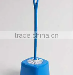 New Design Toilet Brush Plastic Cleaning Brush Sets With Holder and Hook thumbnail-1