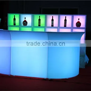 Modern Bar Furniture, LED Lighting Commercial Bar Counter thumbnail-2