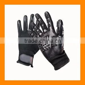 Flexible Tactile Touch Pet Grooming Gloves Pet Bathing Gloves for Horse Dog Cat thumbnail-2