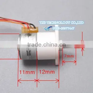 Micro Gear 15 Stepper Motor Stepper Motor Full Metal Gear Box 15mm 2 Phase 4 Wire 5v New thumbnail-1