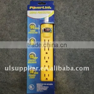 S90087 UL-Listed 6 Outlet Power Socket Grounding and Electrical Plug thumbnail-1