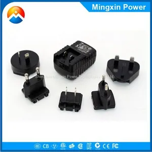 Wholesale Interchangeable Plug ac Power Adaptor 12 Volt 1amp With EU UK AU US Plug For Home thumbnail-2