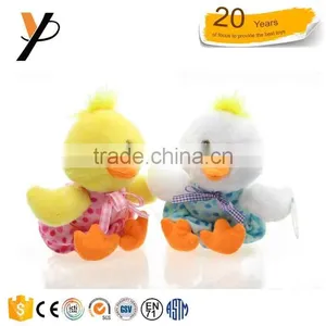 Fancy Big Plush Duck Toys Yellow Duck With Clothing thumbnail-1