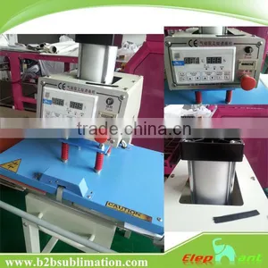 Penumatic Flat Sublimation Heat Press Double Station Pyrograph Machine thumbnail-1