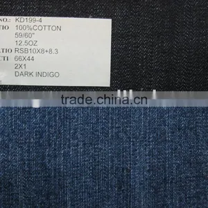 Jeans Fabric, Good Quality and Fashion Design 12.5oz Cotton Denim Fabric thumbnail-1