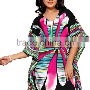 Crepe Fabric Designer Printed Kaftan / Poncho/kaftan Dress/abaya Kaftan thumbnail-2
