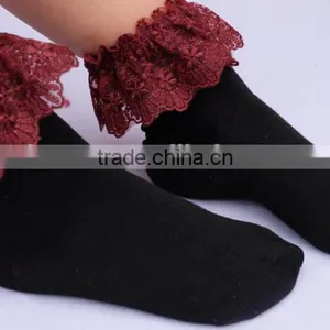 Princess Style Lace Cotton Girls Sock thumbnail-4