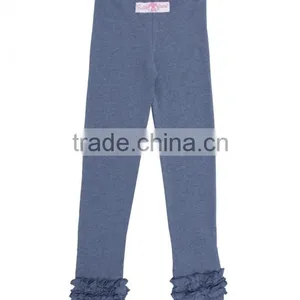 2017 New Arrival Custom Children's Clothing Cotton Clothes Wholesale Icing Pants Boutique Ruffle Baby Girl Pants thumbnail-3