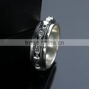 Fashion Jewelry Brass / S925 Cool Punk Retro Style Personalized Devil Skull Ring for Men thumbnail-2