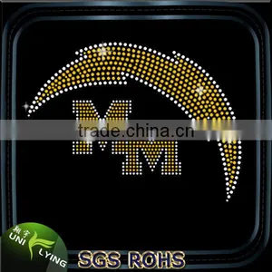 Customized Rhinestone Heat Transfers Applied on T-shirts thumbnail-3