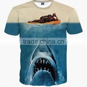 Wholesale 2016 Hot Sale Custom Made 3d Printing T-shirt/3D T-shirt thumbnail-2