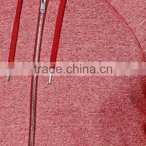 2017 Spring China OEM Tshirt With Hood Men's Light Heather Color Heather Red thumbnail-1