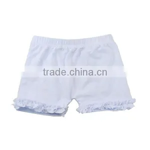 2017 Summer Girls Icing Ruffle Shorts Boutique Baby Clothes Wholesale Blank Sweat Shorts thumbnail-3