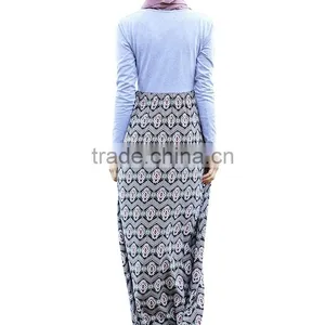 Modest Muslim Islamic Clothing Long Sleeve Hijab Dresses for Women thumbnail-6