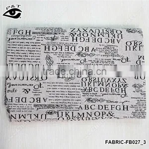 1.50m English Letter Newspaper Printing Canvas Fabric Linen/Cotton Fabric Zakka Patchwork Fabric for Curtain thumbnail-1
