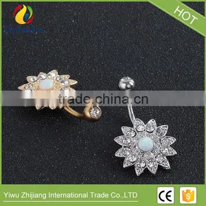 Multifunctional Sun Flower Navel Ring for Wholesales thumbnail-5