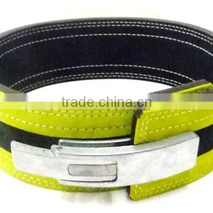 Lever Buckle Genuine Leather Power Weight Lifting Belts thumbnail-4
