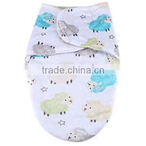 Autumn Winter Thick Coral Fleece Baby Swaddle Wrap thumbnail-4
