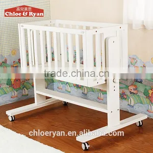 American Styled New Born Baby Bed, Solid Wooden Adult Crib, Simple Design 4 In 1 Baby Crib Bedding Set thumbnail-3