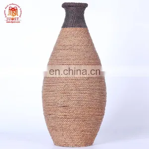 Best Selling Decoration Tall Floor Flower Rattan Loveseat thumbnail-1