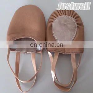 Real Leather Half Sole Turner Ballet Shoes Wholesale thumbnail-2