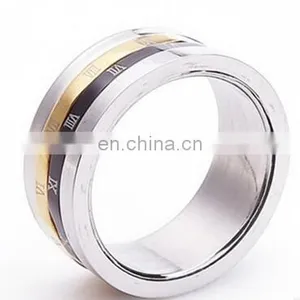 Titanium Steel High Quality Unisex's Rome Password Ring Size 6/7/8/9/10/11/12 thumbnail-1