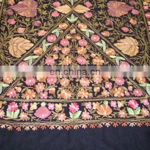 Embroidered Pashminas Wool Shawl thumbnail-1