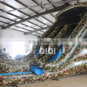 Camouflage Design Inflatable Slide for Adult Outdoor Amusement Game thumbnail-2