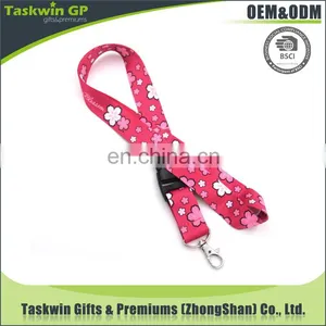 High Quality Silk Printing Polyester Safety Clip Lanyard With 3D Logo Customize thumbnail-6