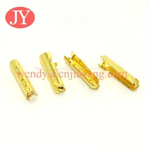 Gold Color Electroplated Bullet Shape Shoelace Tips Head Buckle Head thumbnail-1