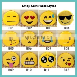 30 Styles of Creative Plush Emoji Coin Purse thumbnail-2
