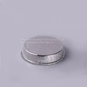 Disposable Aluminum Foil Round Flan Pan Pizza Baking Pan thumbnail-5