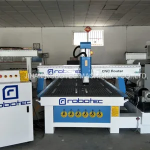 Heavy Duty 3D Wood CNC Machine 4x8 Feet CNC Milling Machine With Rotary 4 Axis CNC Engraving Machine ATC Spindle CNC Router thumbnail-5
