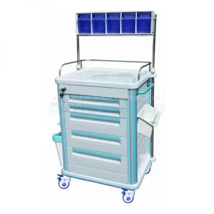 AG-AT005B1 Mobile Medical Cart Manufacturers Anesthesia Equipment Hospital ABS Trolley thumbnail-1